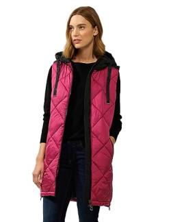 Street One Damen Long Steppweste mit Zipper von Street One