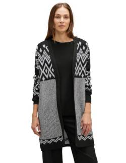 Street One Damen Offener Cardigan mit Muster von Street One