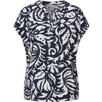 Street One Shirtbluse, Split-Neck, für Damen, blau, 36 von Street One