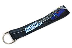 Auto Schlüsselbänder Lanyard Tuning Style - Static - AirRide - Racing - Turbo - JDM - Drift - Schlüsselanhänger Keychain (Night Runner) von Streetculture