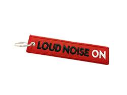 Streetculture LOUD NOISE ON Nylon Jet Tag Schlüsselanhänger langlebig und robust - Lanyard Schlüsselband Keychain von Streetculture