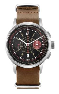 Strela Herren Armbanduhr mit Sea-Gull ST1901 Uhrwerk Chronograph Handaufzug Medizinische Doctors Watch mit Puls und Atemmesser von Strela