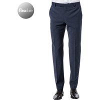 Strellson Herren Hose blau Wolle meliert Slim Fit von Strellson