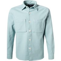 Strellson Herren Overshirt blau Baumwoll-Stretch von Strellson