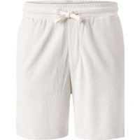 Strellson Herren Shorts weiß Baumwoll-Frottee von Strellson