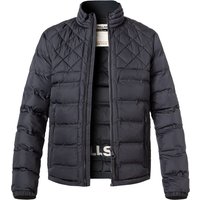 Strellson Herren Steppjacke blau Mikrofaser unifarben von Strellson