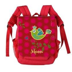 Striefchen® Kinder-Rucksack mit Namen - Birdie Vögelchen - ideal für den Kindergarten von Striefchen