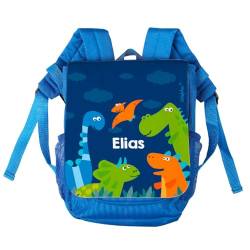 Striefchen® Kindergarten Tasche - Dinos - als Rucksack mit Namen des Kindes von Striefchen