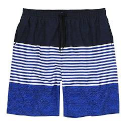 Strobl Walter & C. KG Schwimmshorts für Herren von Bellonda blau-weiß gestreift bis Übergröße 10XL, Größe:8XL von Strobl Walter & C. KG