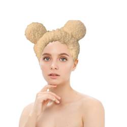 Bärenohren Spa Stirnband | Spa-Stirnbänder aus Wolle, angeneh zu tragen,Schönheitsprodukte für Mädchen für Hausarbeit, Gesichtsreinigung, Make-up, Baden, Hautpflege Stronrive von Stronrive