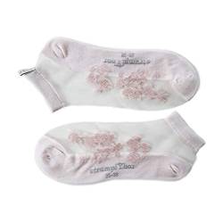 Strumpfbar transparentes Fashion Sneaker Söckchen mit Spitzenoptik und Baumwollsohle „Lacy Margarita“ für Frauen (nude, 35-38) von Strumpfbar