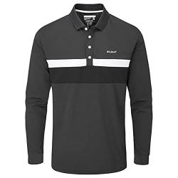 Stuburt Herren Bewegung Langarm Atmungsaktiv Golf-Poloshirt - Onyx - XXXL von Stuburt