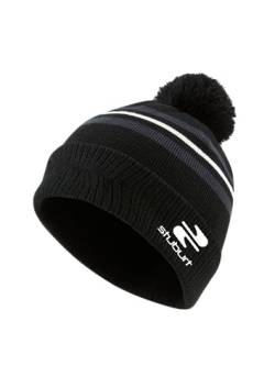 Stuburt Herren Edle warme Herbst Winter Bommelmütze Beanie Mütze, Schwarz, Einheitsgröße von Stuburt