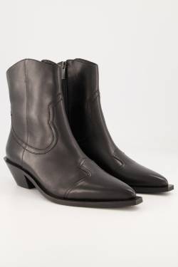 Cowboy Leder-Stiefeletten, Damen, schwarz, Größe: 38, Leder/Synthetische Fasern, Studio Untold von Studio Untold