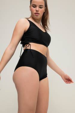 Große Größen Bikini Slip, Damen, schwarz, Größe: 44, Polyester/Synthetische Fasern/Elasthan, Studio Untold von Studio Untold