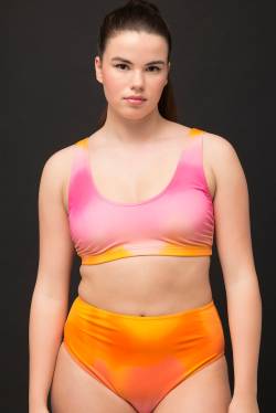 Große Größen Bikini-Top, Damen, orange, Größe: 46, Synthetische Fasern/Elasthan, Studio Untold von Studio Untold