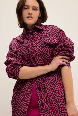 Große Größen Hemdjacke, Damen, rosa, Größe: 58/60, Baumwolle, Studio Untold von Studio Untold