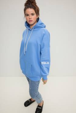 Große Größen Hoodie, Damen, blau, Größe: 42/44, Baumwolle/Polyester, Studio Untold von Studio Untold