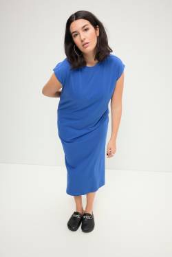 Große Größen Jersey-Midikleid, Damen, blau, Größe: 46/48, Baumwolle, Studio Untold von Studio Untold