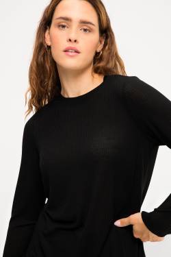 Große Größen Longsleeve, Damen, schwarz, Größe: 54/56, Polyester/Viskose, Studio Untold von Studio Untold