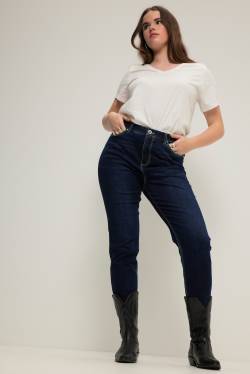 Große Größen Mom-Jeans, Damen, blau, Größe: 48, Baumwolle/Polyester, Studio Untold von Studio Untold