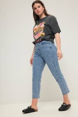 Große Größen Mom-Jeans, Damen, blau, Größe: 50, Baumwolle, Studio Untold von Studio Untold