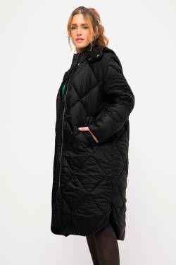 Große Größen Steppmantel, Damen, schwarz, Größe: 42/44, Polyester/Synthetische Fasern, Studio Untold von Studio Untold