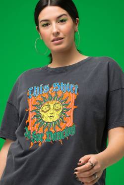 Große Größen T-Shirt, Damen, schwarz, Größe: 58/60, Baumwolle, Studio Untold von Studio Untold