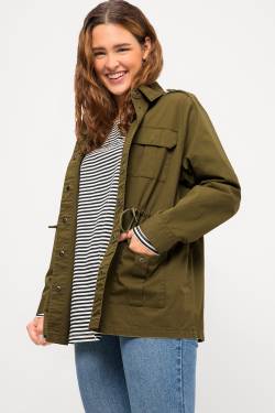 Große Größen Utility-Jacke, Damen, braun, Größe: 58/60, Baumwolle, Studio Untold von Studio Untold