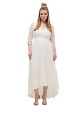 Studio Untold Damen große Größen Übergrößen Plus Size Hochzeitskleid, A-Line, Spitze, 3/4-Ärmel schneeweiß 46 817664200-46 von Studio Untold