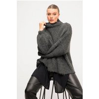 Studio Untold Fleecepullover Pullover oversized extra softer Strick Stehkragen von Studio Untold