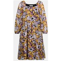 Studio Untold Jerseykleid Blumen-Kleid A-Line Carree-Ausschnitt Langarm von Studio Untold