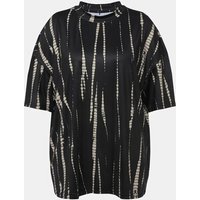 Studio Untold Rundhalsshirt T-Shirt oversized Batik Print Rundhals Halbarm von Studio Untold