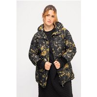 Studio Untold Steppjacke Steppjacke oversized Allover-Print Kapuze von Studio Untold