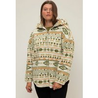 Studio Untold Sweatshirt Teddyfleece-Hoodie oversized Print Kapuze Langarm von Studio Untold