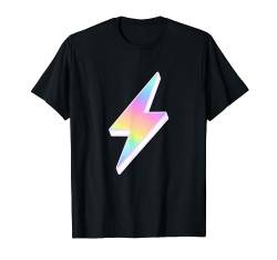 Blitz mit Regenbogen Farbverlauf T-Shirt von Stuffwitheyes