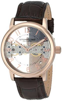 Stuhrling Original 680.02 Herren-Armbanduhr Analog Handaufzug Leder von Stuhrling