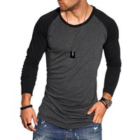 Style-Division Longsleeve SDGLENDALE Basic Shirt im Raglan-Stil von Style-Division