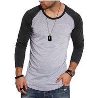 Style-Division Longsleeve SDGLENDALE Basic Shirt im Raglan-Stil von Style-Division