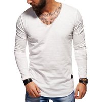 Style-Division Longsleeve SDJOLIET Basic V-Neck im Oversize-Look von Style-Division