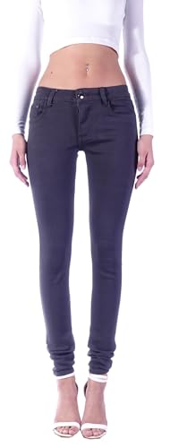 Damen Röhrenjeans Hosen Hüftjeans Jeans blau Damenjeans Damen-Hose-n Jeans-Hose-n Röhre-n Hüft-Hose-n Niedrige-r Leib-Höhe Bund Stretchjeans Stretch-Hose-n Denim Skinny dunkel-grau-e Gr Größe L 40 von Style-Station