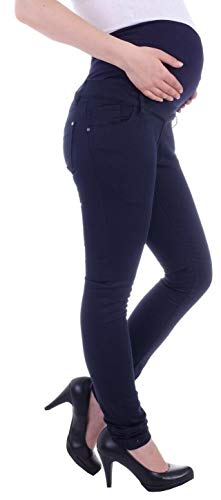 Damen Umstandsjeans Schwangerschaftsjeans Slim Schwangerschaft-s-Jeans Umstand-s-Hose Umstand-s-Hosen Röhre-n-Jeans Maternity Stoffhose-n Business Gr große Größe-n dunkel-blau-e Jeggings XL 42 von Style-Station