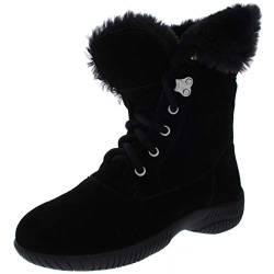 Style & Co. Frauen Angiee Runder Zeh Leder Kaltes Wetter Stiefel Schwarz Groesse 8 US /39 EU von Style & Co.