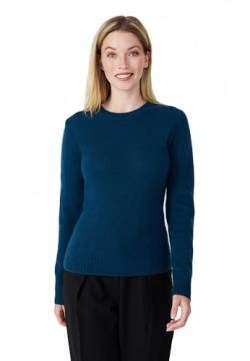 Style & Republic Kaschmir Pullover-Damen elegant aus 100% Cashmere - Dein kuscheliger Premium Strickpullover für stilvolle Herbst- & Winter-Momente - Dark Slate Blue M von Style & Republic