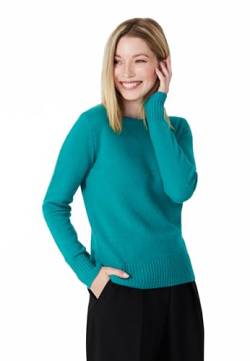 Style & Republic Kaschmir Pullover-Damen elegant aus 100% Cashmere - Dein kuscheliger Premium Strickpullover für stilvolle Herbst- & Winter-Momente - baikal M von Style & Republic