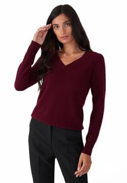 Style & Republic V-Neck Kaschmir Pullover-Damen elegant aus 100% Cashmere - Dein kuscheliger Premium Strickpullover für stilvolle Herbst- & Winter-Momente - Endless Passion S von Style & Republic