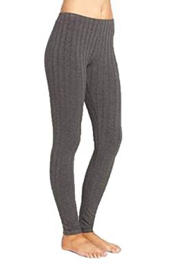 StyleWear Damen Gerippte Grobstrick Leggings Damen Voller Länge Zopfstrick Dicke Warm Winter Hose, anthrazit, 46-48 von StyleWear