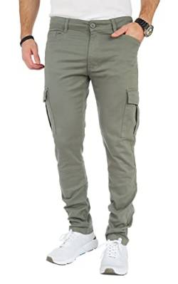 8010 Herren Cargohose aus Baumwolle männer Cargohose Chino Hose Freizeithose Slim fit Cargohose Slim fit Chino Hose stylisch Cargohose (as3, Numeric, Numeric_29, Regular, Regular, A-Olive, 36) von Styleko