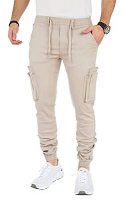 8011 Herren Cargohose aus Baumwolle männer Cargohose Chino Hose Freizeithose Slim fit Cargohose Slim fit Chino Hose stylisch Cargohose (as3, Numeric, Numeric_29, Plus, Regular, A-Beige, 30) von Styleko