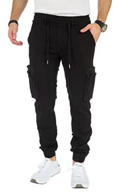 8011 Herren Cargohose aus Baumwolle männer Cargohose Chino Hose Freizeithose Slim fit Cargohose Slim fit Chino Hose stylisch Cargohose (as3, Numeric, Numeric_29, Plus, Regular, A-Black, 33) von Styleko